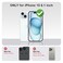 Yeddabox for iPhone 15 Case Cute Striped Phone Case Soft TPU Slim Shockproof Phone Cover for Women Girls Red and Pink