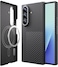 JUESHITUO for Samsung Galaxy Z Fold 7 Case Ultra Slim 600D1500D Aramid Fiber Made Fold 7 Case Fit for MagSafe Minimalist Carbon Fiber Textures Less Touch Feeling Sturdy Magnetic Thin Cover