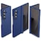 MAKAVO for Samsung Galaxy Z Fold 7 Case Builtin Outer Screen Protector Hinge Protection Fold7 Slim Thin Full Body Hard Shockproof Phone Cover Blue