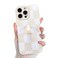 KANGHAR Compatible with iPhone 16 Pro Max Case Silicone Checkered Cute Pattern Wristband Kickstand Camera Protection Soft Slim Cover for Girls Women White