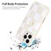 KANGHAR Compatible with iPhone 16 Pro Max Case Silicone Checkered Cute Pattern Wristband Kickstand Camera Protection Soft Slim Cover for Girls Women White