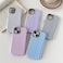 Longlayss Compatible with iPhone 15 Case Cute Aesthetic Striped Phone Case for Women Girl Shockproof Slim TPU and Hard PC Protective Cover Pink