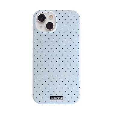 inewateri Compatible with iPhone 13iPhone 14 Case with Cute Fashion Polka Dot Aesthetics Design Simple Cases for Soft TPU Slim Protection CoverBlue