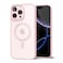oakxco for iPhone 16 Pro Max Case Clear Magnetic Compatible with Magsafe Cute Thin Slim Transparent NonYellowing TPU Bumper Hard Shell Soft Silicone Mag Safe Phone Case for Women Light Pink