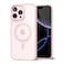 oakxco for iPhone 16 Pro Max Case Clear Magnetic Compatible with Magsafe Cute Thin Slim Transparent NonYellowing TPU Bumper Hard Shell Soft Silicone Mag Safe Phone Case for Women Light Pink