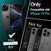 JETech Case for iPhone 16 Pro 63Inch Camera Lens Full Protection Soft TPU Protective Phone Cover with Matte Finish Shockproof Black Titanium