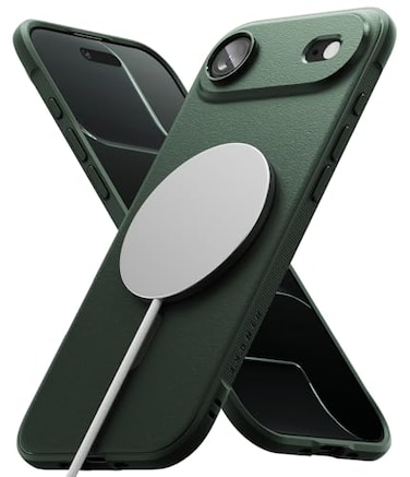 Ringke Onyx for iPhone Air Case Compatible with MagSafe Oil Dirt Resistant Individual Lens Covers for Cameras NonSlip Enhanced Grip Lightweight Cover Magnetic Dark Green