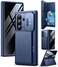 TONGATE Wallet for Z Fold 7 Case with Privacy Screen Protector 4Card HolderAnti Spy Builtin Large Stand Slide Camera Cover Z7 Shockproof Phone Case for Samsung Galaxy Z Fold 7 2025 8 Blue