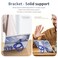 XIMAND for Samsung Galaxy Z Fold 7 Case with Magnetic Ring Holder 360 Rotating Bracket Builtin Front Screen Len Protector AntiYellowing AntiFingerprint Crystal Clear CaseBlue