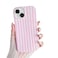 Yeddabox for iPhone 13 Case Cute Striped Phone Case Soft TPU Slim Shockproof Phone Cover for Women Girls Pink