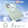 Zalinbo for Samsung Galaxy S25 Ultra Case with 360Rotatable Magnetic Ring Stand Compatible with MagSafe Military Protection Shockproof Matte Translucent Phone Cases for S25 Ultra 69Green