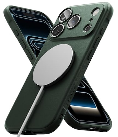 Ringke Onyx for iPhone 17 Pro Max Case Compatible with MagSafe Oil Dirt Resistant Individual Lens Covers for Cameras NonSlip Enhanced Grip Lightweight Cover Magnetic Dark Green