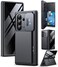 TONGATE Wallet for Z Fold 7 Case with Privacy Screen Protector 4Card HolderAnti Spy Builtin Large Stand Slide Camera Cover Z7 Shockproof Phone Case for Samsung Galaxy Z Fold 7 2025 8 Black
