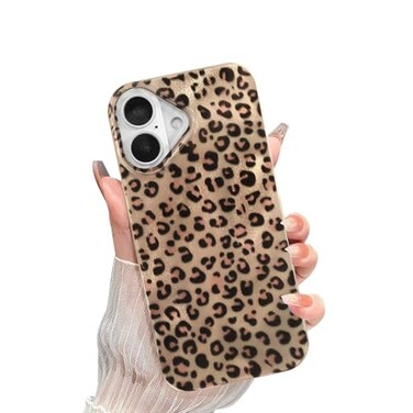 inewateri Compatible for iPhone 16 Case with Cute Cheetah Leopard Print Retro Aesthetics Design Soft Slim TPU Shockproof Protective Bumper Glitter Shiny Phone CoverGold