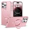 SKYLMW Compatible with iPhone 14 Pro Max Case with Invisible Magnetic ORing Stand MilitaryGrade Case for iPhone 14 ProMax 67 Compatible with MagSafeGreat Grip Feeling Rose Gold