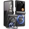 TONGATE 360 Spin Magnetic Stand for Z Flip 7 Case with Privacy Screen Protector Compatible with Magsafe Anti Spy FullBody Shockproof Samsung Galaxy Z Flip 7 Case with Hinge Protection Black