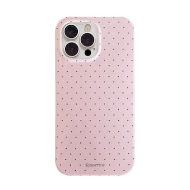 inewateri Compatible with iPhone 15 Pro Case with Cute Fashion Polka Dot Aesthetics Design Simple Case for Soft TPU Slim Protection Case for iPhone 15 ProPink