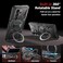 TONGATE 360 Spin Magnetic Stand for Z Fold 7 Case with Privacy Screen Protector Compatible with Magsafe Anti Spy 360 Ring HolderFullBody Shockproof Case for Samsung Galaxy Z Fold 7 TiBlack