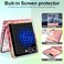 Btscase for Samsung Galaxy Z Flip 7 CaseBuilt in Front Screen ProtectorGold Glitter Marble Pattern Hard PC Slim Shockproof Full Body Drop Protective Case for Galaxy Z Flip 7 5G 2025 Rose Gold