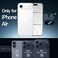 JETech Case for iPhone Air NonYellowing Shockproof Phone Bumper Cover AntiScratch Clear Back 65Inch Display Clear