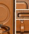 Butaiga for iPhone 17 Leather Case with Stand AntiSlip Grip Ring Fits for MagSafe Brown iPhone 17