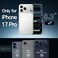 JETech Case for iPhone 17 Pro 63Inch NonYellowing Shockproof Phone Bumper Cover AntiScratch Clear Back Clear