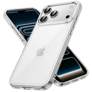 JETech Case for iPhone 17 Pro 63Inch NonYellowing Shockproof Phone Bumper Cover AntiScratch Clear Back Clear
