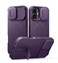 SURITCH for iPhone 16 Plus Case with Magnetic Camera Slide Cover and Adjustable Kickstand Compatible with MagSafe Shockproof Bumper Case Slim Protective Cover for iPhone 16 Plus 67 InchDark Purple