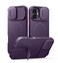 SURITCH for iPhone 16 Plus Case with Magnetic Camera Slide Cover and Adjustable Kickstand Compatible with MagSafe Shockproof Bumper Case Slim Protective Cover for iPhone 16 Plus 67 InchDark Purple
