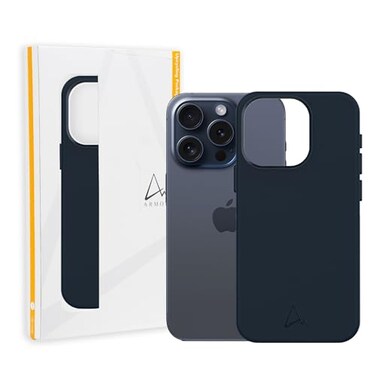 Armor Leather Magnetic Case for iPhone 15 Pro Max Marine Blue