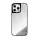 CASETiFY Mirror Case for iPhone 16 Pro Max Reflective 49 ft 1X Military Grade Drop ProtectionCompatible with Magsafe Simple Daisies Silver on Black