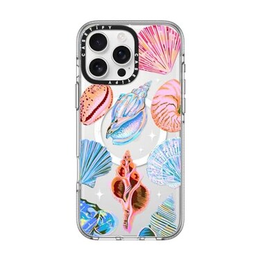 CASETiFY Clear iPhone 16 Pro Max Case Not Yellowing 66 ft 3X Military Grade Drop ProtectionMagsafe Seashell Clear