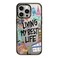 CASETiFY Impact iPhone 15 Pro Max Case 4X Military Grade Drop Tested 82ft Drop Protection Travel Lover Clear Black