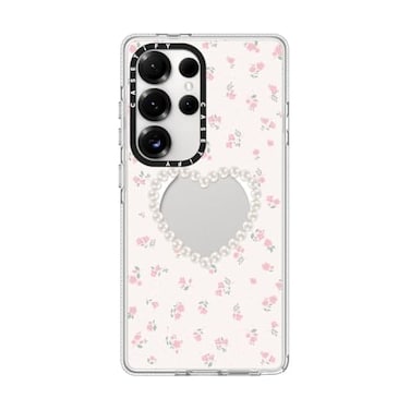 CASETiFY Magnetic Clear Galaxy S25 Ultra Case Compatible with Magsafe Pearly Heart