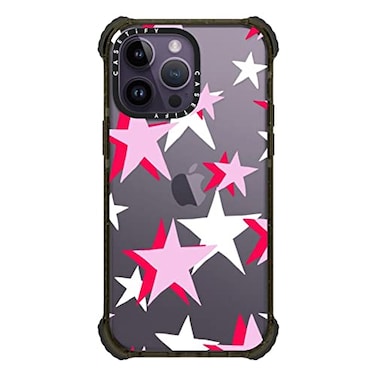 CASETiFY Ultra Impact iPhone 14 Pro Max Case 5X Military Grade Drop Tested 115ft Drop Protection Triple Stars Glossy Black