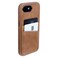 Dockem Genuine Leather Card Case for iPhone 17e iPhone 16e Stitchedon Wallet with 2 Holder Slots Light Brown M2GL