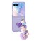 Fourmor for Motorola Razr Plus 2024Razr Plus 2025 Phone Case Cute Plush Toy Phone Charm Shell Frosted PC Back Soft Silicone Bumper Shockproof Girly Protective Case for Motorola Razr 5050 Ultra