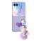 Fourmor for Motorola Razr Plus 2024Razr Plus 2025 Phone Case Cute Plush Toy Phone Charm Shell Frosted PC Back Soft Silicone Bumper Shockproof Girly Protective Case for Motorola Razr 5050 Ultra