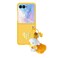 Fourmor for Motorola Razr Plus 2024Razr Plus 2025 Phone Case Cute Plush Toy Phone Charm Shell Frosted PC Back Soft Silicone Bumper Shockproof Girly Protective Case for Motorola Razr 5050 Ultra