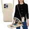 Hanman Crossbody Wallet Case for iPhone 16 Pro MaxRFID Blocking PU Leather Zipper Handbag Purse Cover Suitable for iPhone 16 Pro MaxLeather Wallet Case for Woman GirlsBeige