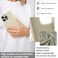 Hanman Crossbody Wallet Case for iPhone 16 Pro MaxRFID Blocking PU Leather Zipper Handbag Purse Cover Suitable for iPhone 16 Pro MaxLeather Wallet Case for Woman GirlsBeige
