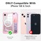 Hekodonk for iPhone 16e Case 2025 Compatible with Magsafe Builtin Tempered Glass Screen Protector Camera Lens Protection Full Body Shockproof Protective Women Girl Bling CaseAll Pink