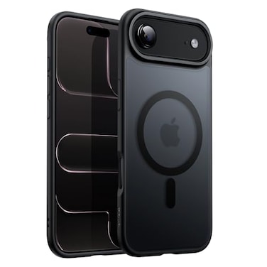 JETech Magnetic Case for iPhone Air Compatible with MagSafe Translucent Matte Back Slim Minimalist Shockproof Phone Cover 65Inch Display Black