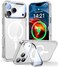 VOFATA Upgraded Full Camera Protection for iPhone 17 Pro Max Case with Camera Cover Stand Fit for MagSafe10FT MilGrade Protection Transparent Magnetic iPhone 17 Pro Max Phone Case Clear