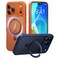 CASEKOO UltraMagnetic Stand for iPhone 17 Pro Max Case Military Drop Protection Compatible with MagSafe Shockproof Translucent Matte Slim Ring for iPhone 17 Pro Max Phone Case 69 Orange