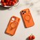 CASEKOO UltraMagnetic Stand for iPhone 17 Pro Max Case Military Drop Protection Compatible with MagSafe Shockproof Translucent Matte Slim Ring for iPhone 17 Pro Max Phone Case 69 Orange