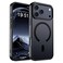SUPFINE Magnetic for iPhone 17 Pro Case Compatible with MagSafeMilitary Grade Drop Protection Translucent Matte Shockproof with AntiFingerprint Phone CoverBlack