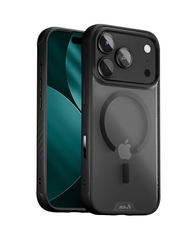 Mous for iPhone 17 Pro Case Clear Compatible with MagSafe Camera Control Cover Clarity AntiYellowing Shockproof Cover for iPhone 17 Pro Scratch Resistant Crystal Clear Slim Design