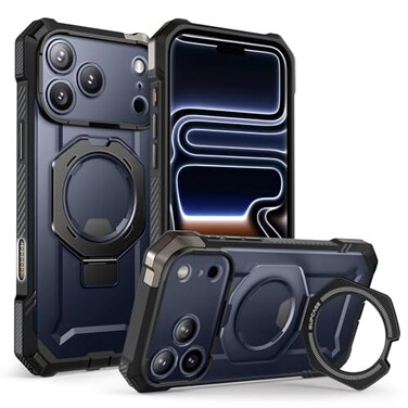 SUPCASE for iPhone 17 Pro Case with Kickstand Unicorn Beetle Grip Camera Control Cover Compatible with MagSafe MilitaryGrade Drop Protection Heavy Duty Magnetic Phone Case Black