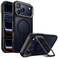SUPCASE for iPhone 17 Pro Max Case with Camera Control Button Unicorn Beetle Mag Compatible with MagSafe Builtin Kickstand Slim Protective Magnetic Translucent Back Phone Case Black